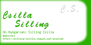 csilla silling business card